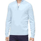 Calvin Klein Masculino Azul Marinho Manga Longa Gola Clássico Ajuste Fino Zíper 1/4 Suéter Azul Tamanho X-G