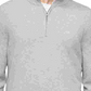 Calvin Klein Suéter Masculino Gola Alta com Zíper 1/4 Prata Tamanho Médio