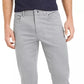 Calça Calvin Klein Masculina Slim Fit Estampada Textura Carvão Tamanho 33X32