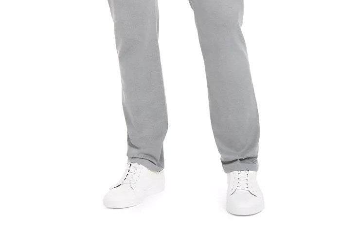 Calça Calvin Klein Masculina Slim Fit Estampada Textura Carvão Tamanho 33X32