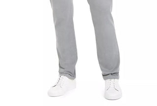 Calça Calvin Klein Masculina Slim Fit Estampada Textura Carvão Tamanho 33X32