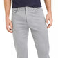 Calça jeans masculina Calvin Klein estampada texturizada de cintura alta, tamanho 38x32, cor carvão