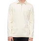 Camisa polo masculina Calvin Klein com gola e zíper 1/4, branca, tamanho extragrande