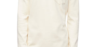 Camisa polo masculina Calvin Klein com gola e zíper 1/4, branca, tamanho extragrande