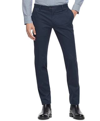 Calça Chino Slim Fit Masculina Calvin Klein Refined Stretch Azul Tamanho 30X32