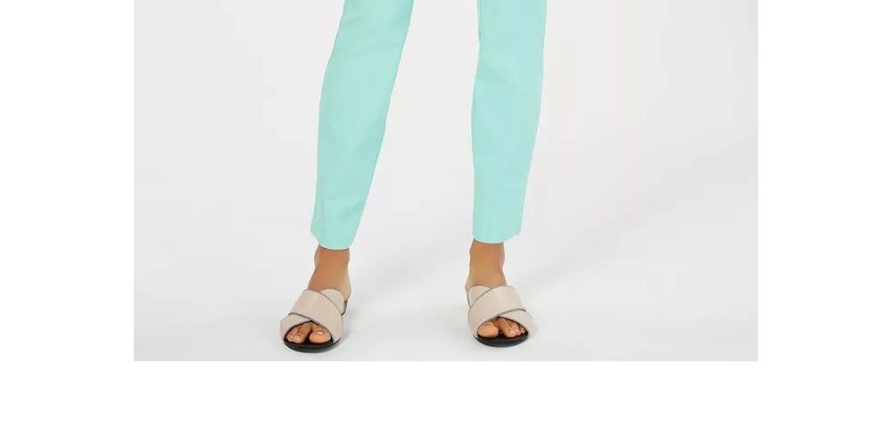 Calça feminina Charter Club Petite Cambridge Tummy-Control Slim-Leg Azul Brilhante Tamanho 16X3
