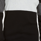 Moletom masculino DKNY com zíper de um quarto, cor carvão, tamanho extragrande