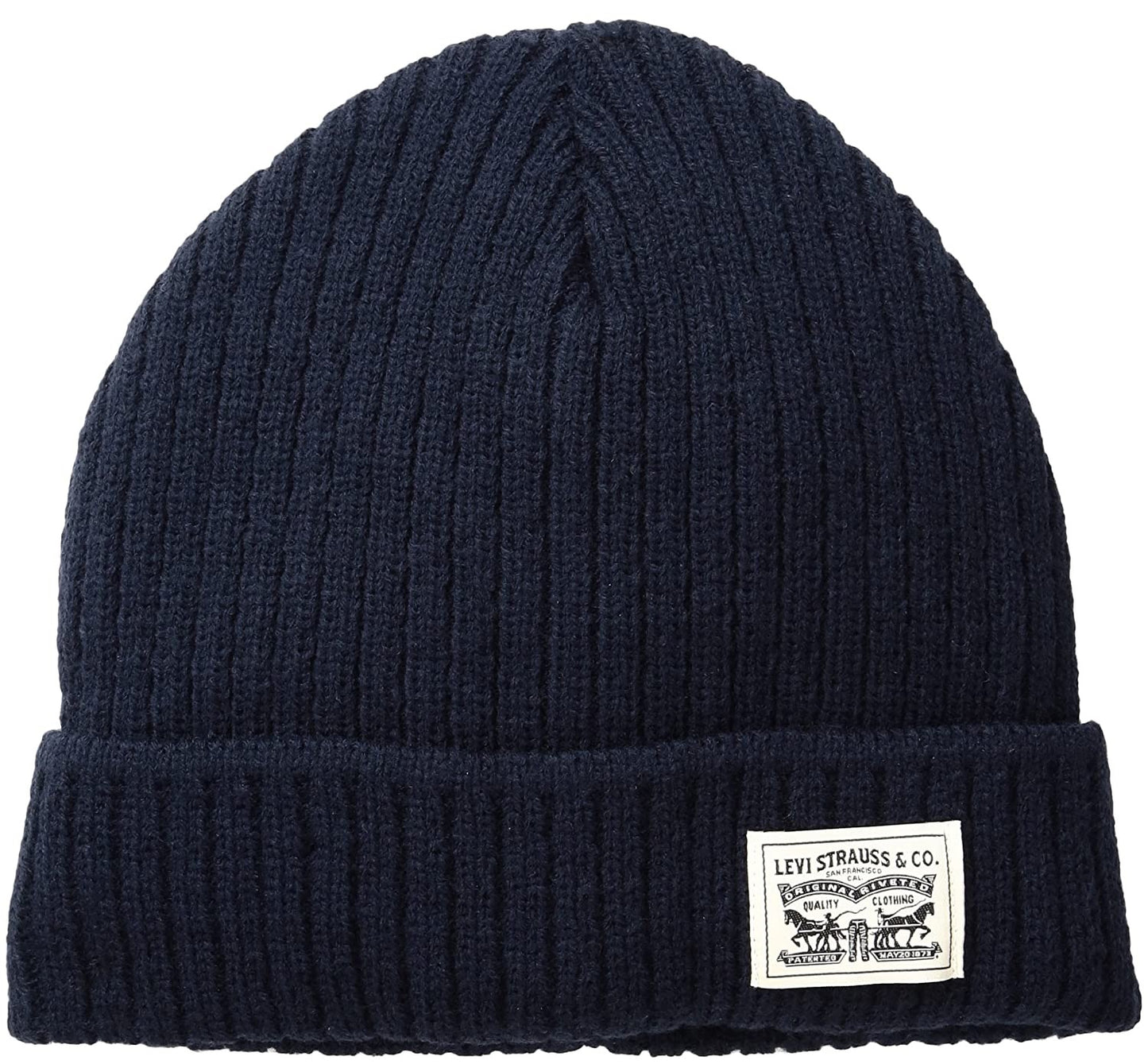 Gorro Levi's Masculino 2X2 Knit Cuff Azul Marinho
