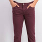 Calça jeans Levis 511 Slim Fit Stretch Flanela Masculina Vermelha Tamanho 31X32