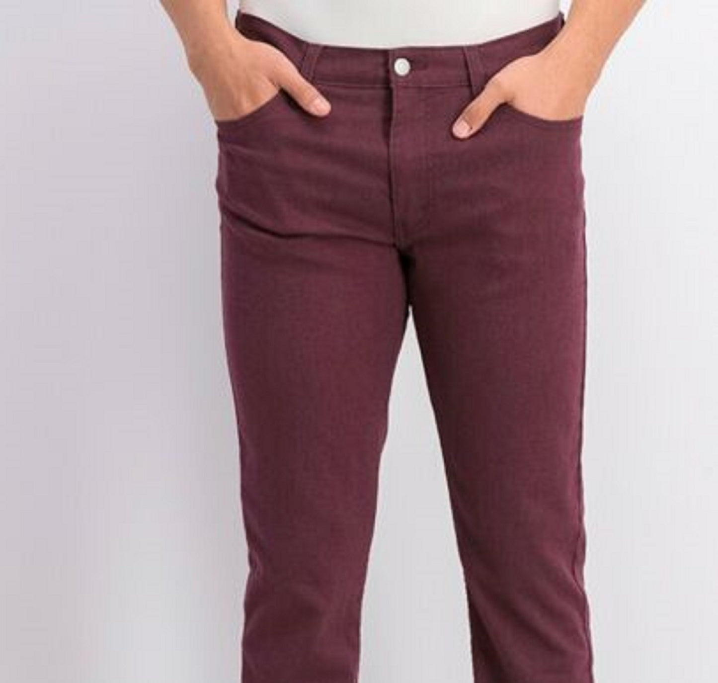 Calça jeans Levis 511 Slim Fit Stretch Flanela Masculina Vermelha Tamanho 31X32