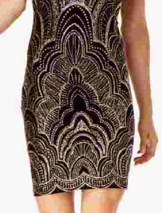Jump Feminino Preto Manga Curta Decote Joia Acima Do Joelho Bodycon Vestido De Cocktail Preto Tamanho XX-S