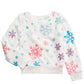 Blusa de pelúcia com estampa de floco de neve Evy Of California Big Girls, bege, tamanho pequeno