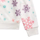 Blusa de pelúcia com estampa de floco de neve Evy Of California Big Girls, bege, tamanho pequeno