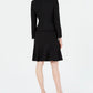 Le Suit Feminino Saia Jacquard Diamante Três Botões Preto Tamanho 8