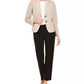 Blazer e calça femininos Le Suit bege tamanho 12