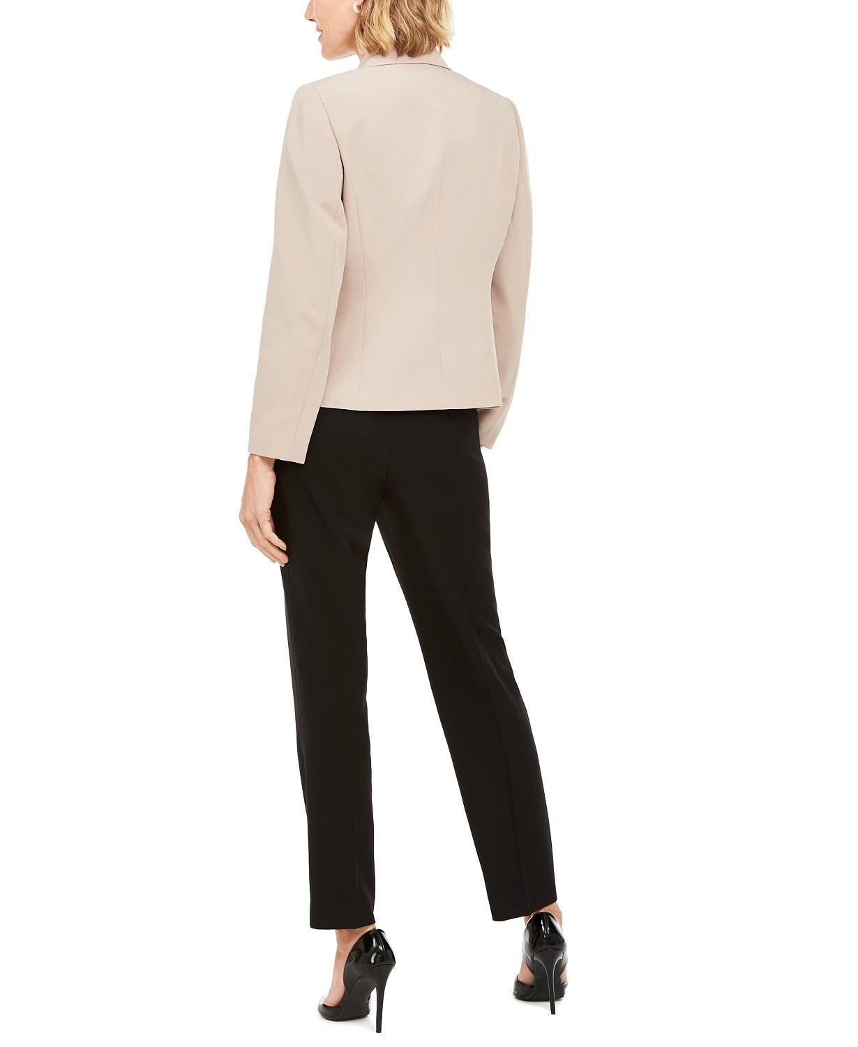 Blazer e calça femininos Le Suit bege tamanho 12