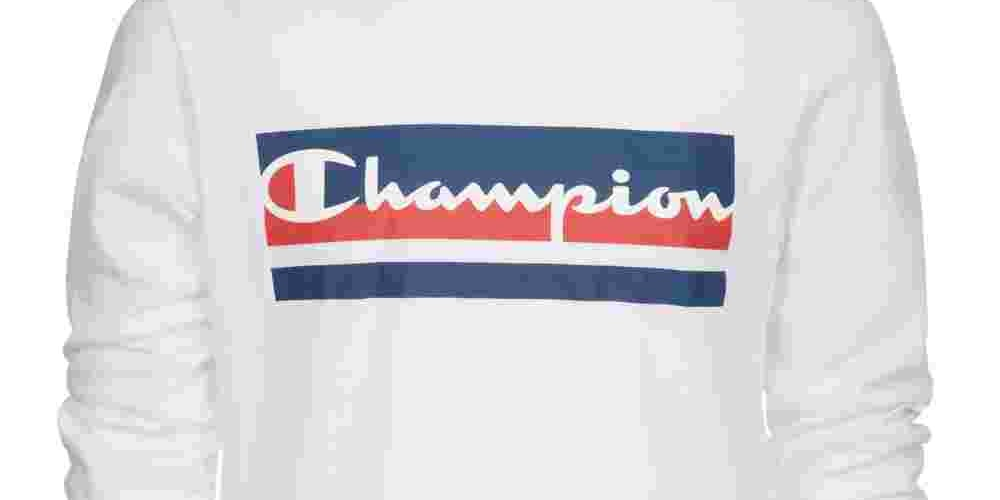 Camiseta estampada com o logotipo Champion Little Boy, branca, tamanho 4