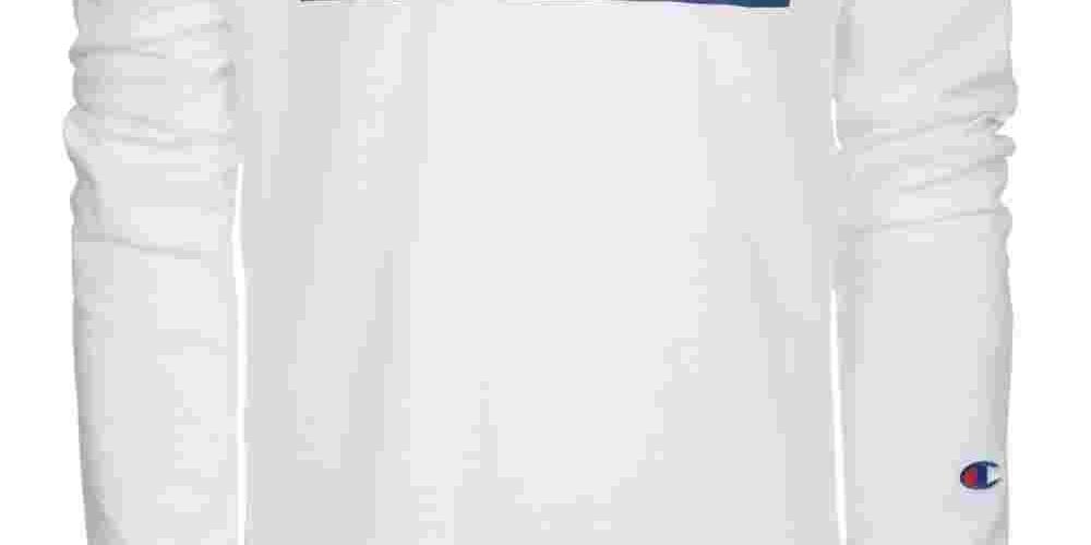 Camiseta estampada com o logotipo Champion Little Boy, branca, tamanho 4