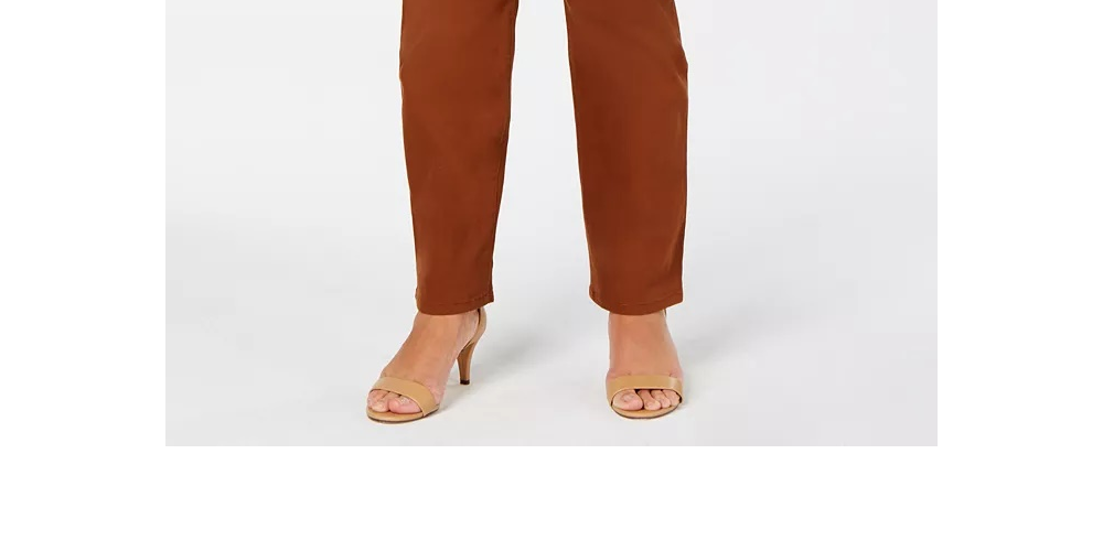 Jeans feminino plus size, cintura alta, perna justa, estilo &amp; co, tamanho 22W