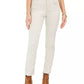 Jeans feminino estilo &amp; co com controle de barriga e perna justa, bege, tamanho 12