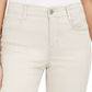 Jeans feminino estilo &amp; co com controle de barriga e perna justa, bege, tamanho 12