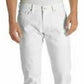 Calça jeans Levi's 514 Straight Fit masculina, branca, tamanho 28x32