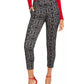 Calça skinny cropped estampada feminina Thalia Sodi