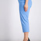 Calça Capri Feminina JM Collection Embelezada Azul Brilhante Tamanho Médio
