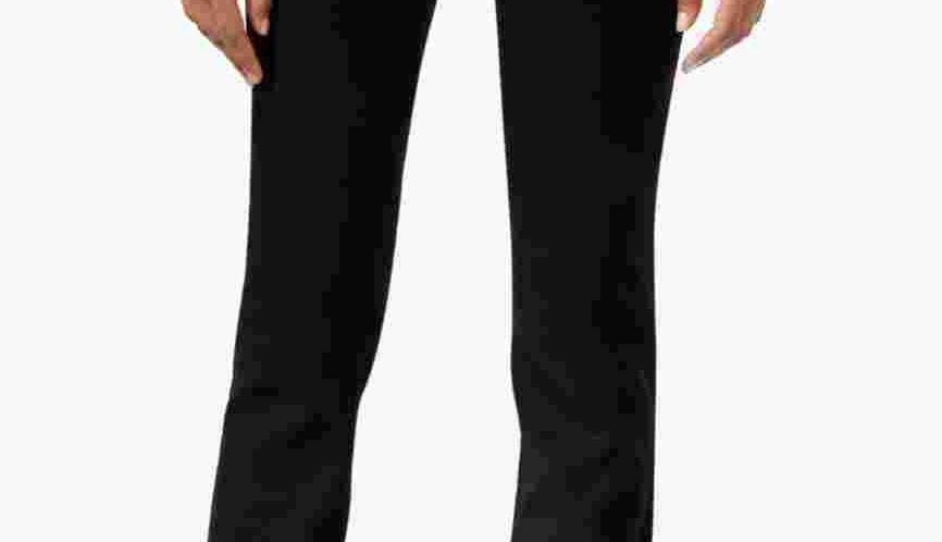 Calça jeans feminina Curvy Fit Skinny Regular, curta e longa, preta, tamanho 10, da Style &amp; Co
