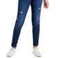 Calça jeans skinny feminina Style &amp; Co Curvy Fit, comprimento regular, curta e longa, azul, tamanho 8