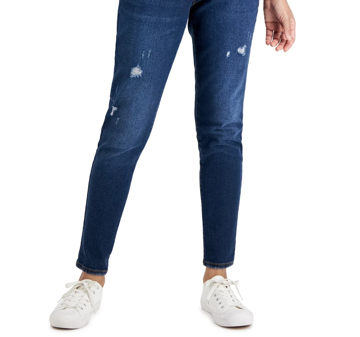 Calça jeans skinny feminina Style &amp; Co Curvy Fit, comprimento regular, curta e longa, azul, tamanho 8