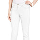 Calça jeans skinny feminina Style &amp; Co Curvy-Fit, branca, tamanho 18
