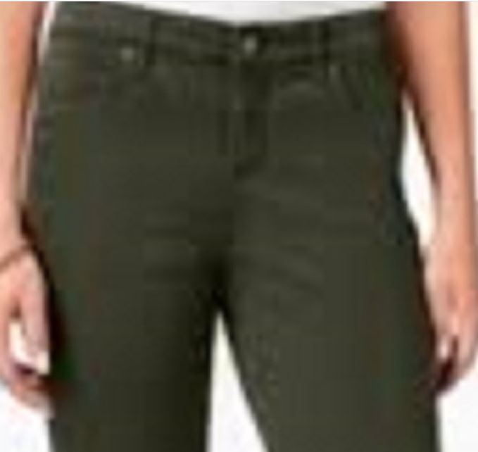 Jeans Curvy Fit Skinny Fashion Feminino Estilo &amp; Co Verde Tamanho 4