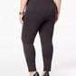 Leggings femininas plus size de malha ponte com fecho de pressão Style &amp; Co, cinza escuro, tamanho pequeno e pequeno