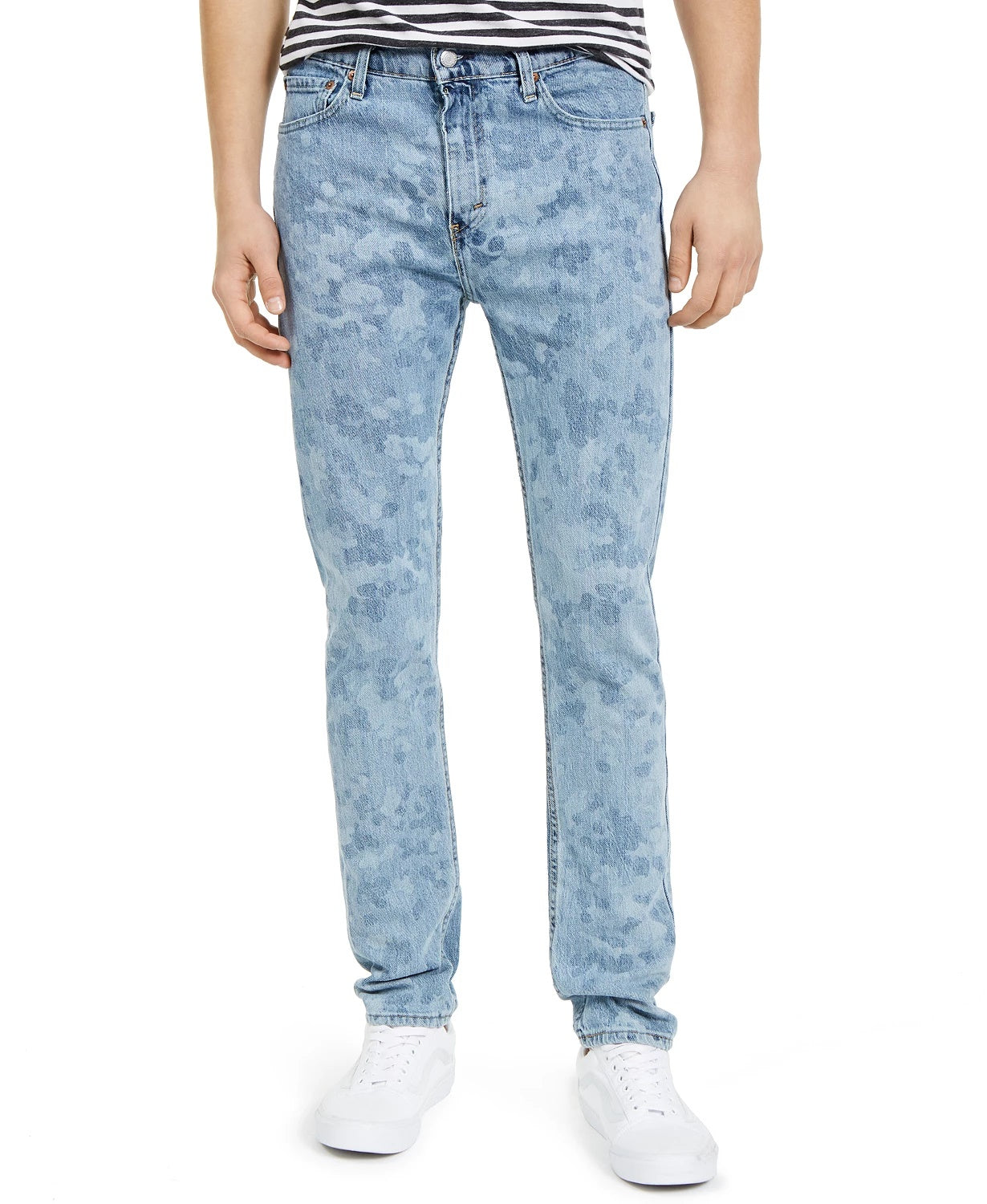 Calça jeans Levi's 510™ Skinny Fit com estampa a laser, azul, tamanho 32x32, masculina