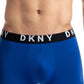 Cuecas Boxer Masculinas DKNY, Pacote com 2, Azul, Tamanho Médio