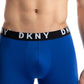 Calções de banho DKNY masculinos, pacote com 2, azul, tamanho grande