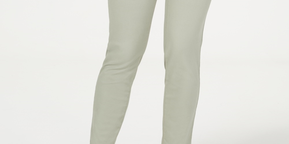 Calça jeans skinny feminina Charter Club Bristol, verde, tamanho 16