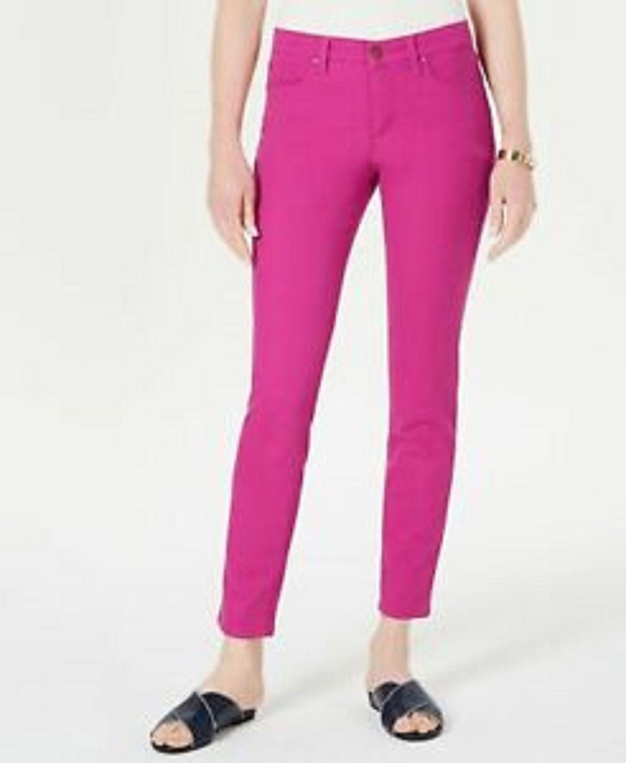 Calça jeans skinny feminina Charter Club Bristol, rosa escuro, tamanho 8