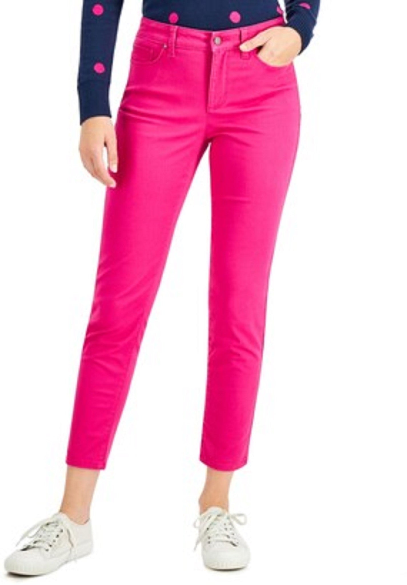 Calça jeans skinny feminina Charter Club Bristol, rosa escuro, tamanho 8