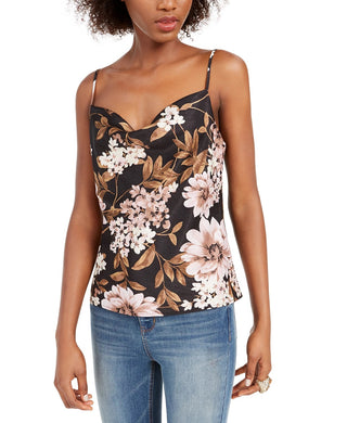 Regata feminina Leyden com estampa de gola alta, rosa, tamanho extragrande