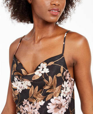 Regata feminina Leyden com estampa de gola alta, rosa, tamanho extragrande