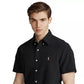 Camisa Oxford Ralph Lauren Masculina Classic Fit Preta Tamanho X-S