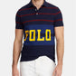 Camisa polo masculina Ralph Lauren Classic Fit Retro Mesh, azul marinho, tamanho pequeno