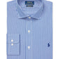 Camisa social masculina Ralph Lauren Classic Fit de algodão, azul-marinho, tamanho 32-33
