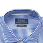 Camisa social masculina Ralph Lauren Classic Fit de algodão, azul-marinho, tamanho 32-33