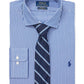 Camisa social masculina Ralph Lauren Classic Fit de algodão, azul-marinho, tamanho 32-33