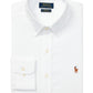 Camisa social Ralph Lauren masculina de corte clássico e fácil de cuidar, branca, tamanho 18x34-35