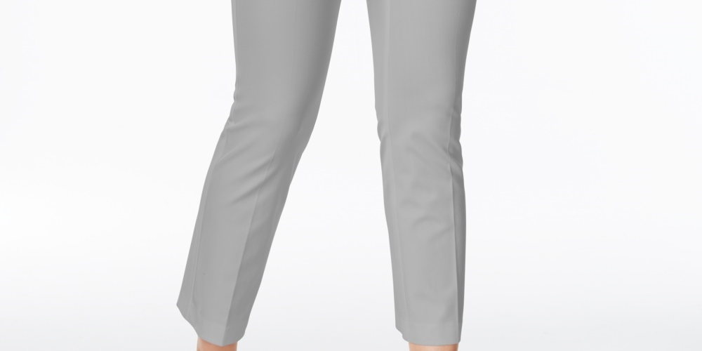 Calça Cropped Feminina Alfani Cinza Tamanho 10 Petite