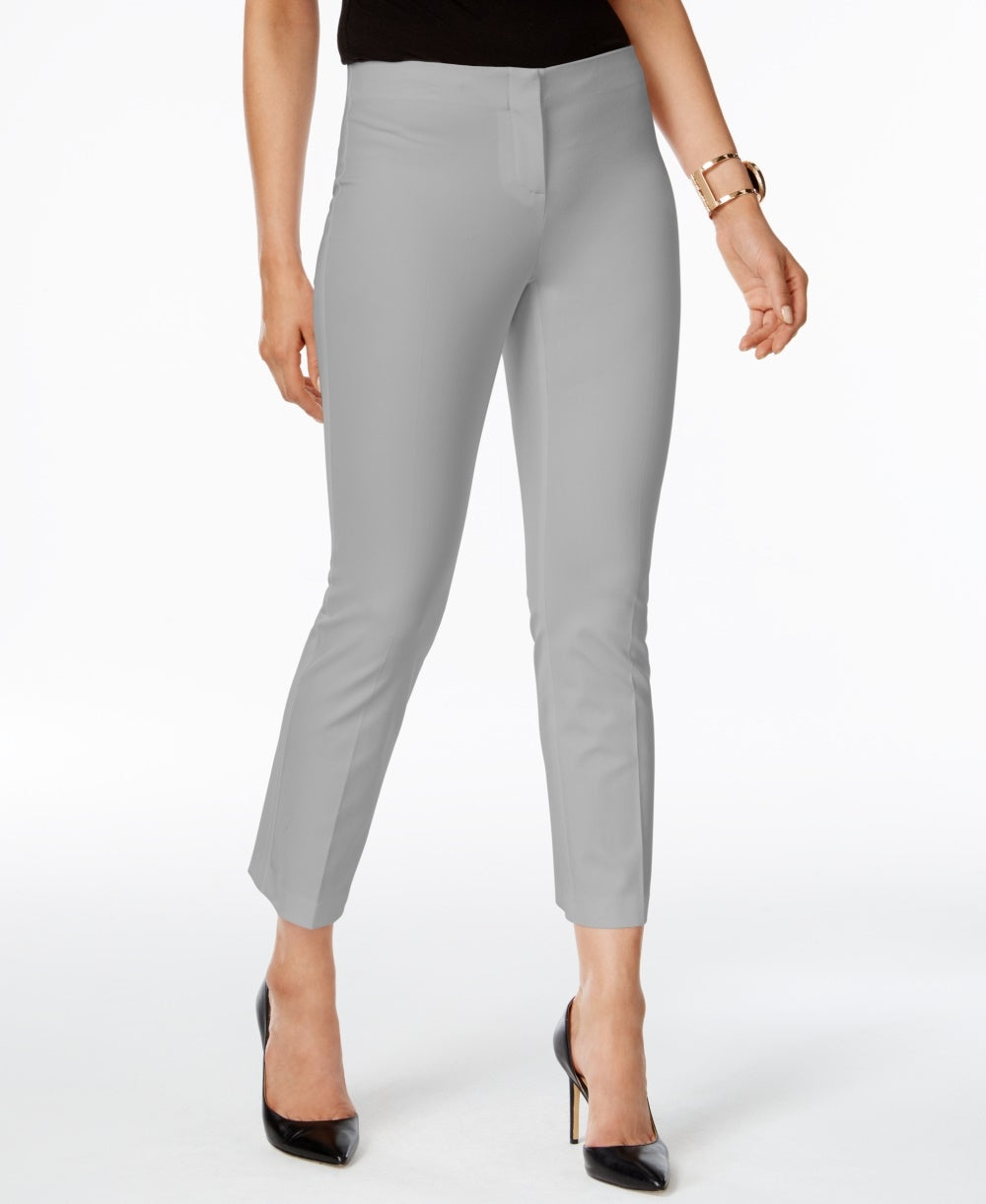 Calça Cropped Feminina Alfani Cinza Tamanho 6 Petite
